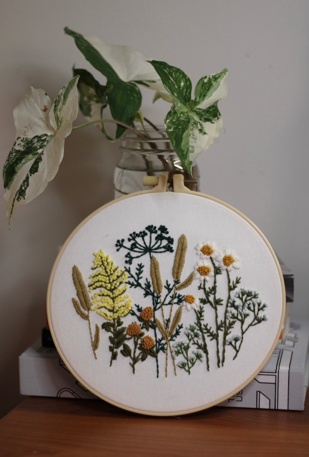Neutral Floral Embroidery